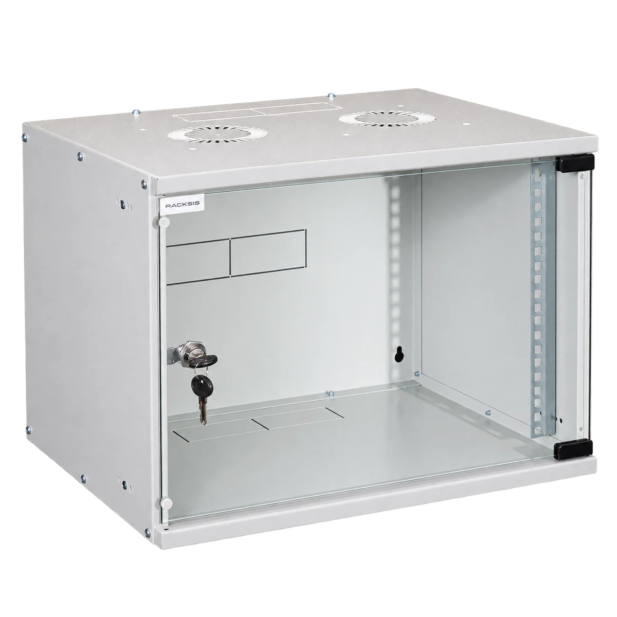 Racksis® cam kapılı duvar tipi rack kabinet