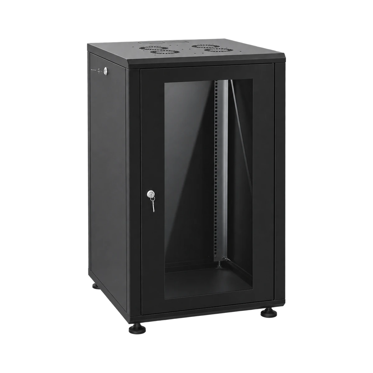 Racksis® Hyper Serisi siyah rack kabinet