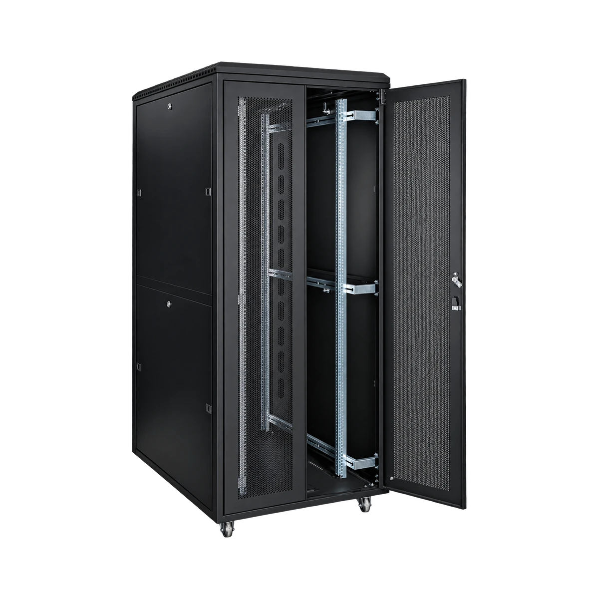 Racksis® Server Serisi delikli kapılı server kabinet
