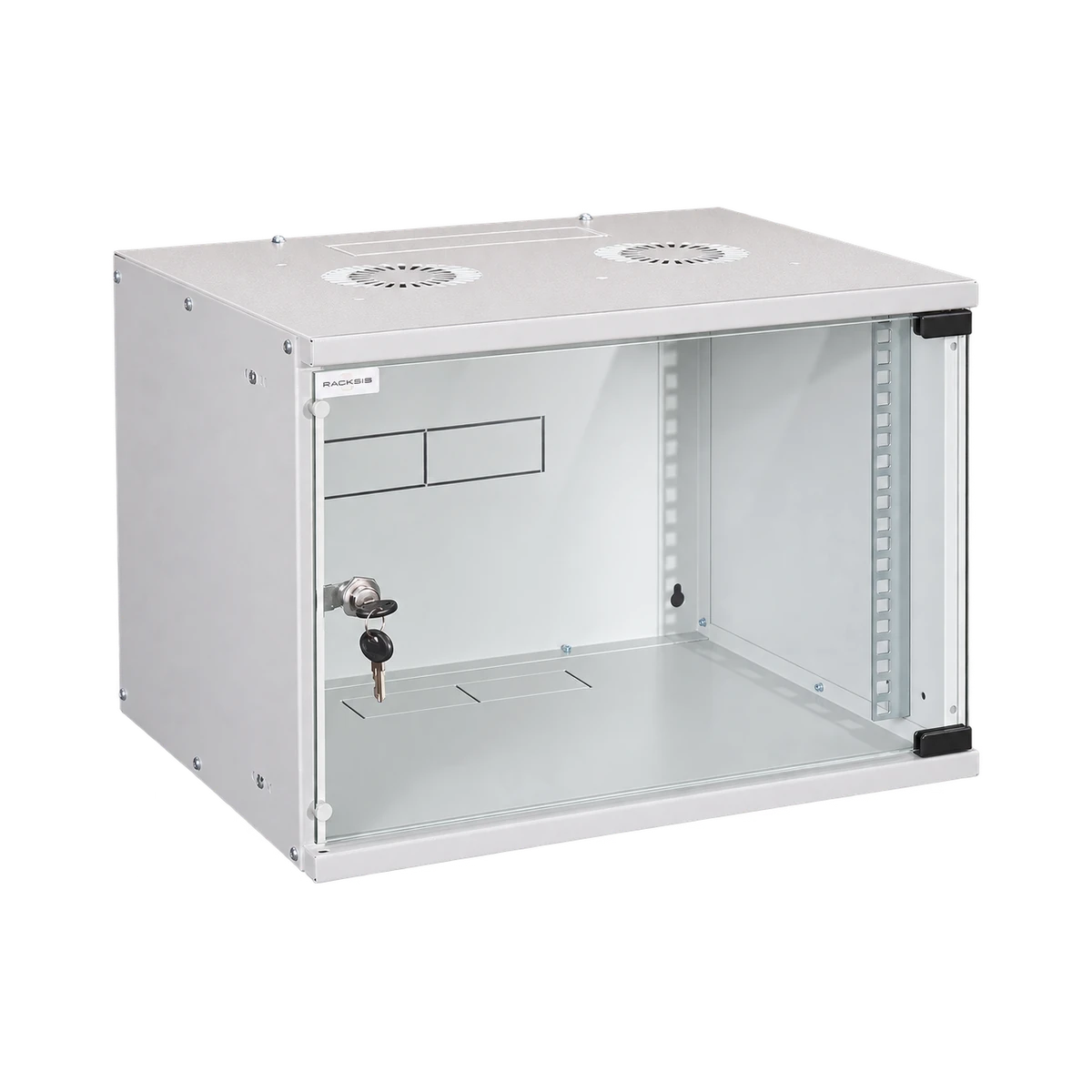 Racksis® Soho Serisi gri duvar tipi rack kabinet