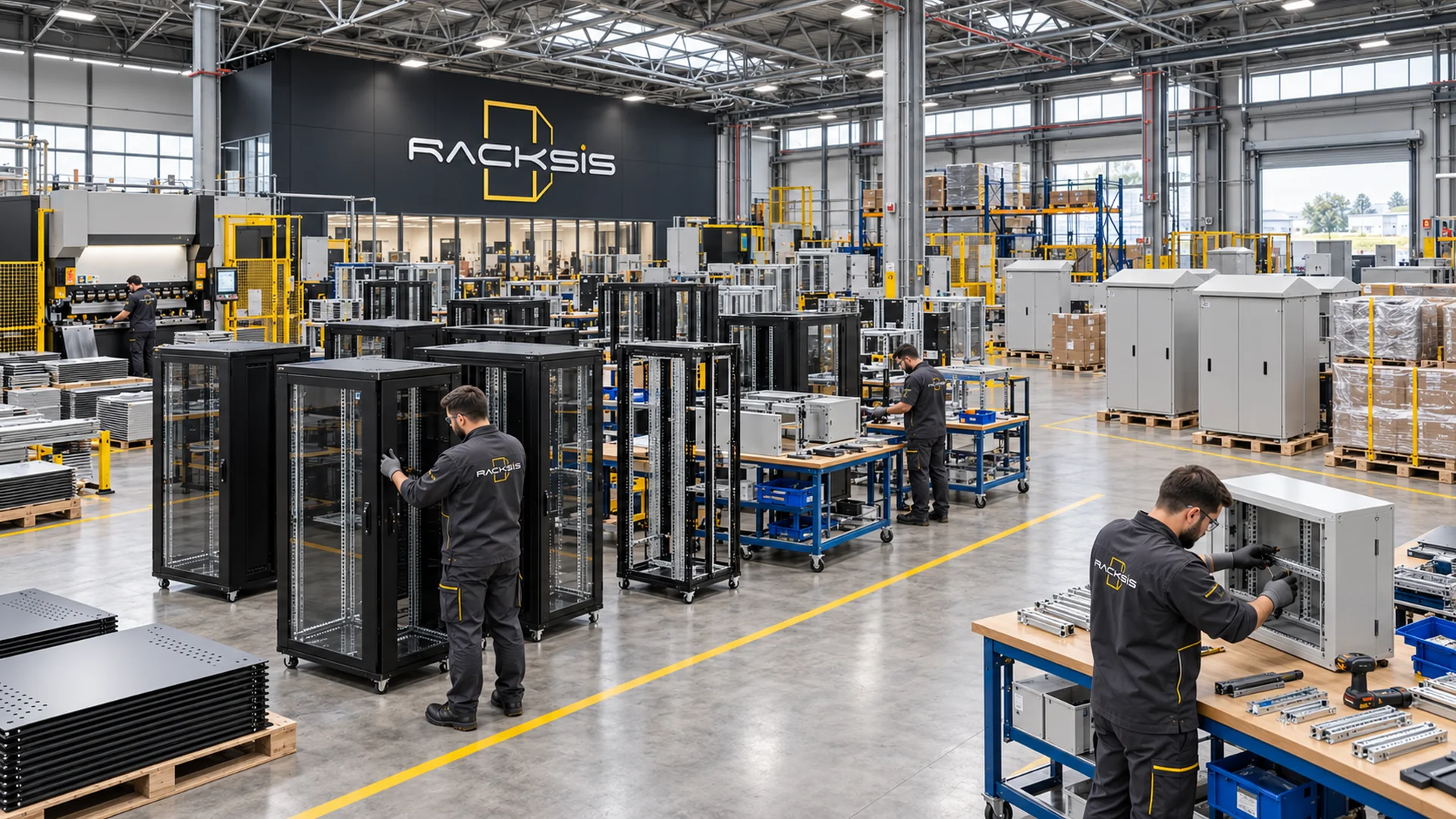 Racksis® rack kabinet üretim ve montaj alanı